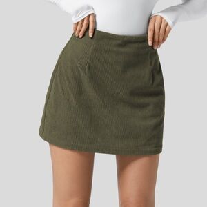 Halara High Waisted Corduroy Mini Skirt (built in shorts!)